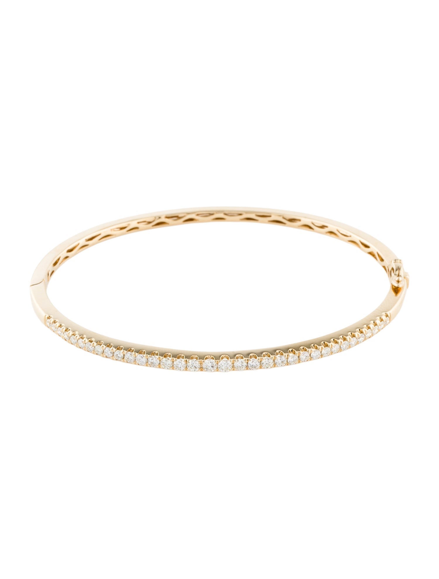 Bracelet 14K 1.00ctw Graduated Diamond Bangle