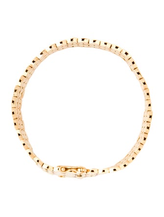 Bracelet Retro 18K 1.74ctw Ruby Honeycomb Link Bracelet