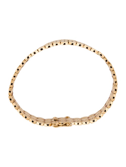 Bracelet Retro 18K 1.74ctw Ruby Honeycomb Link Bracelet