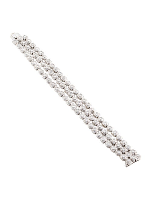Bracelet 18K 11.72 ctw Diamond Multistrand Bracelet