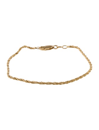 Bracelet 14K Twisted Link Bracelet