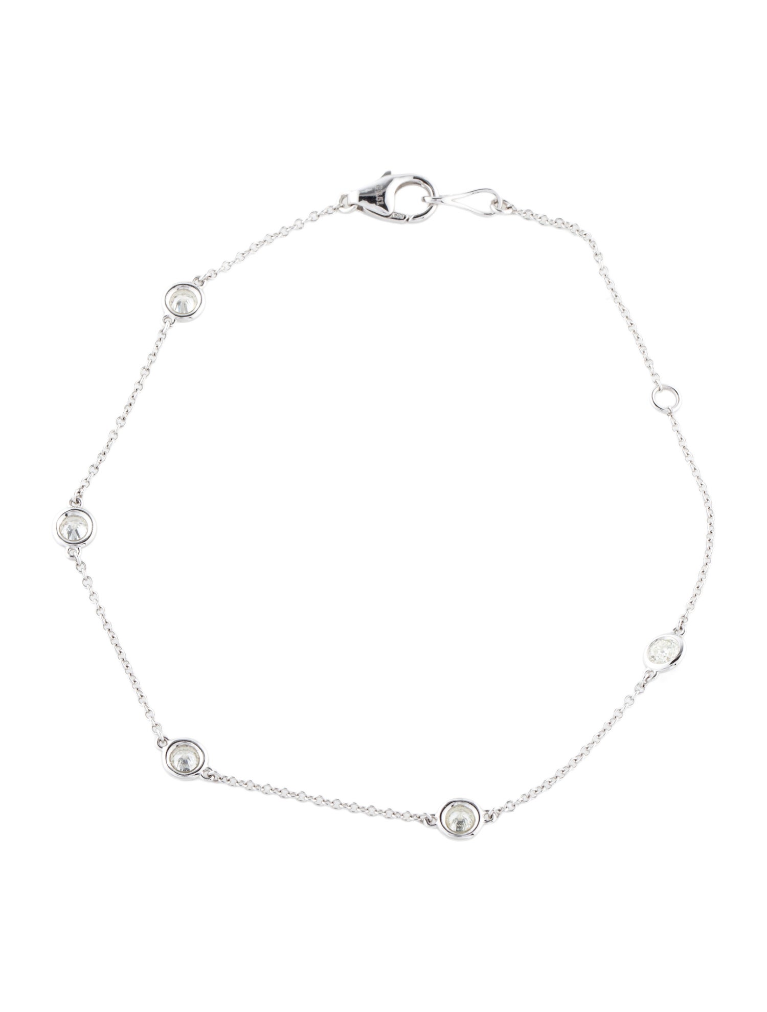 Bracelet 14K Diamond Station Bracelet