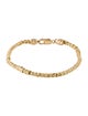 Bracelet 14K Textured Link Bracelet