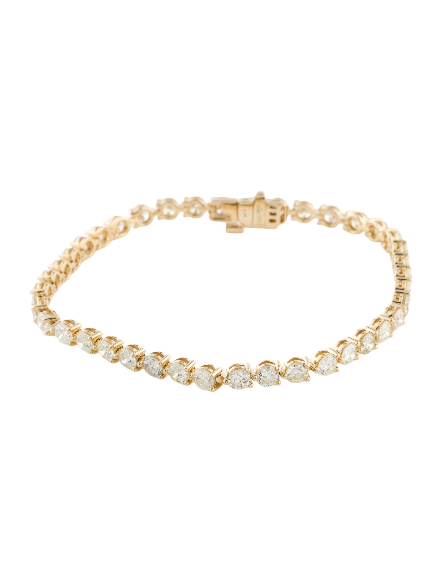 Bracelet 14K 7.04ctw Diamond Tennis Bracelet