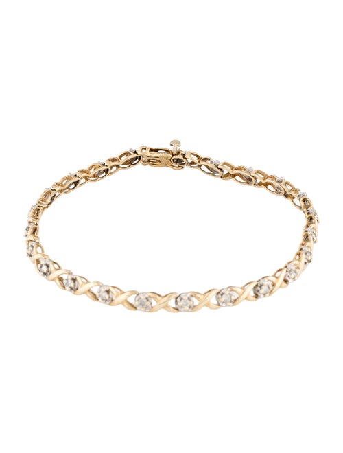 Bracelet 10K Diamond Link Bracelet