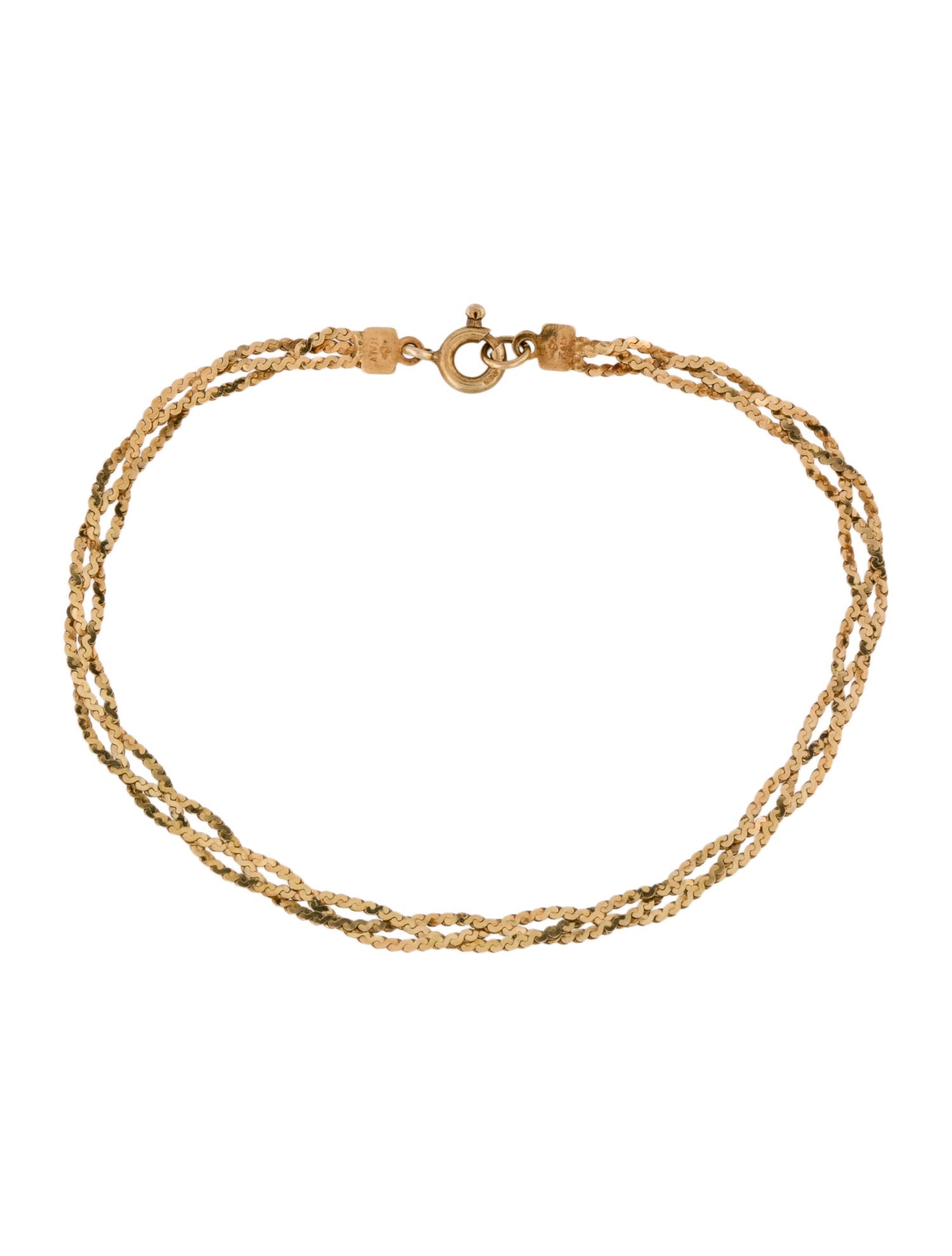 Bracelet 14K Braided Chain