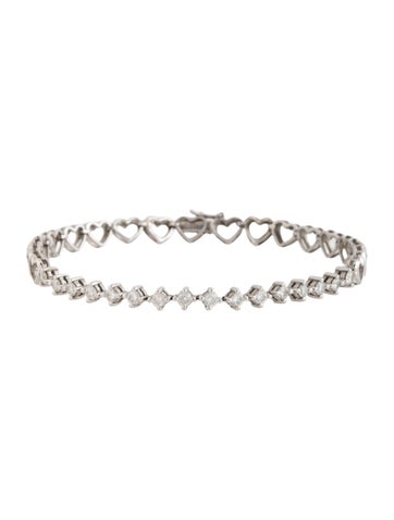 Bracelet Link 1.04ctw. Diamond Heart