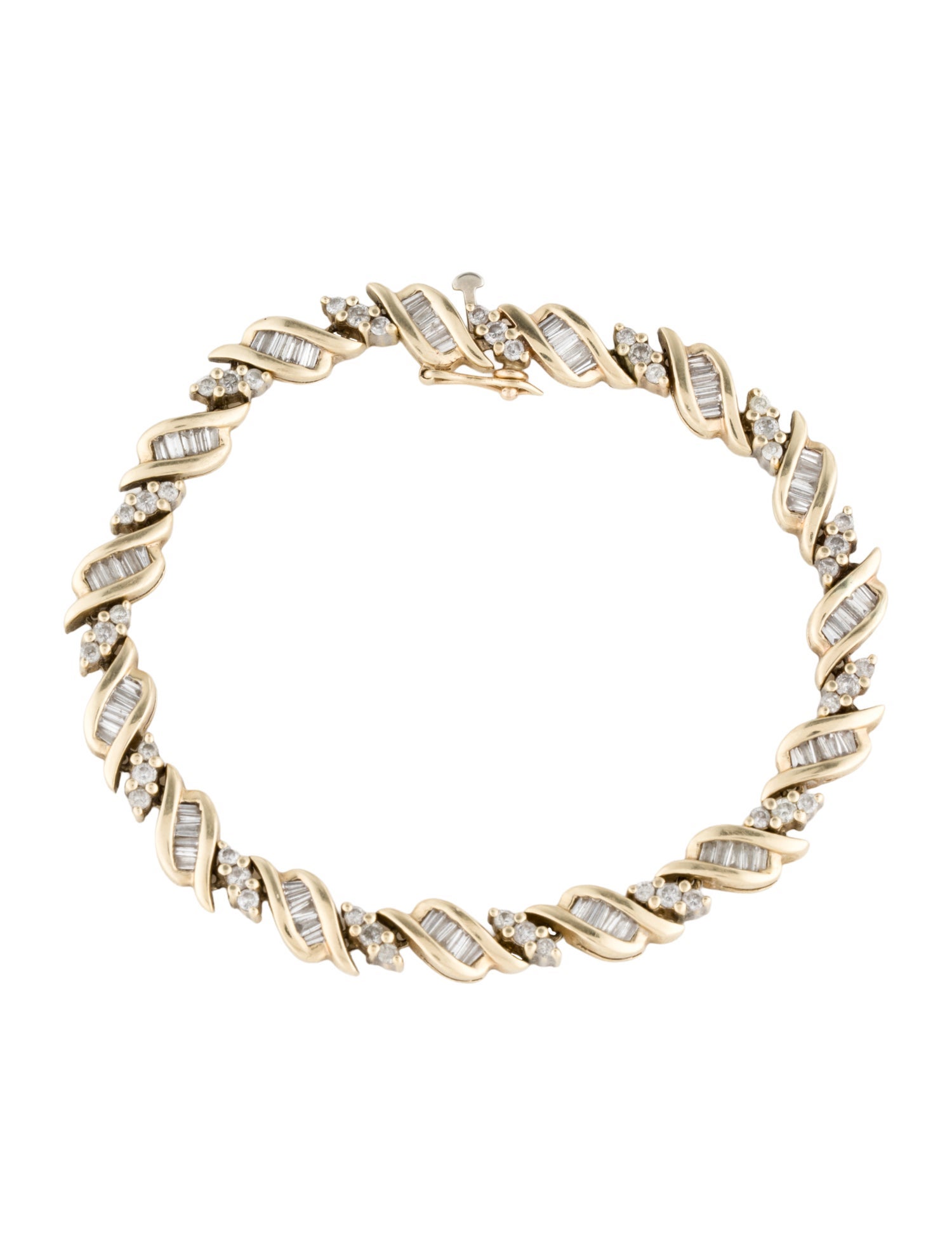 Bracelet 14K 2.19ctw Diamond Line