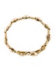 Bracelet 14K Multistone Panther Heart Link Bracelet