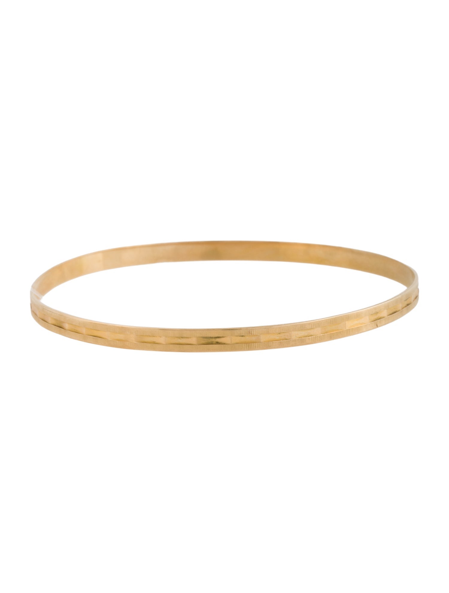 Bracelet 18K Faceted Bangle