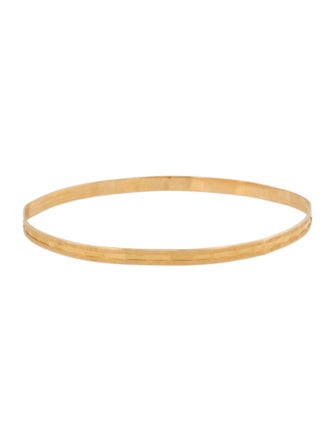 Bracelet 18K Faceted Bangle Bracelet