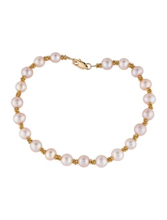 Bracelet 14K Pearl Bead Strand Bracelet