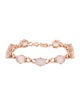 Bracelet 10K 20.00ctw Rose Quartz Station Bracelet