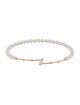 Bracelet 18K Pearl Textured Cuff Bracelet