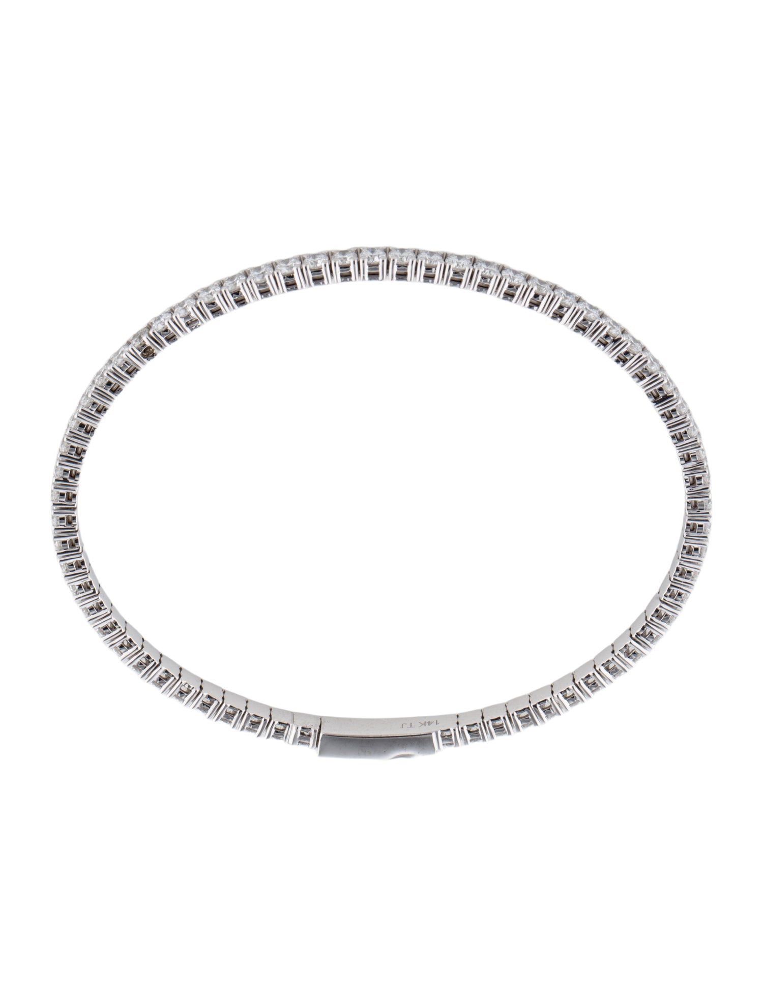Bracelet 14K 3.20ctw Lab-Grown Diamond Bangle Bracelet