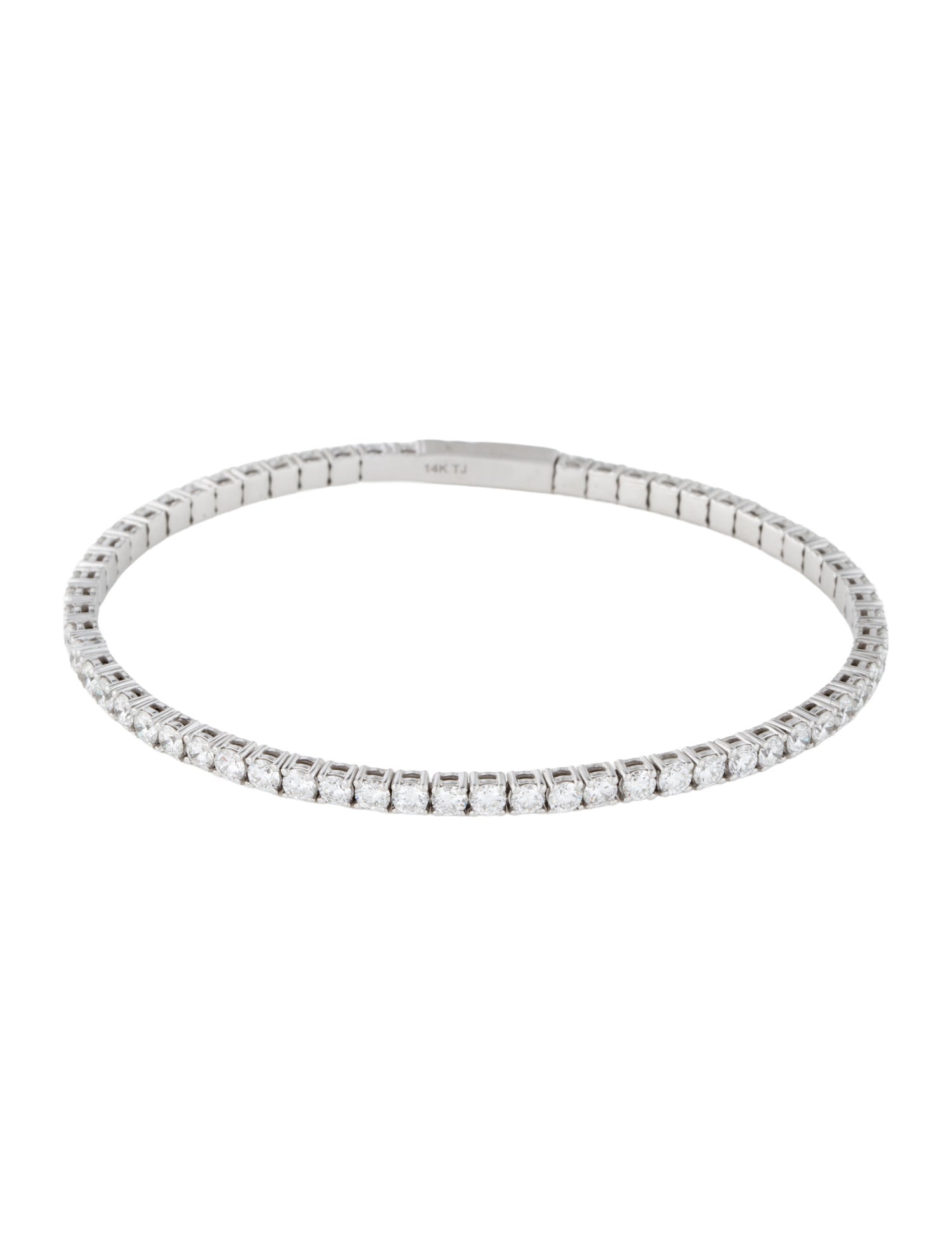 Bracelet 14K 3.81ctw Lab-Grown Diamond Flex Bangle