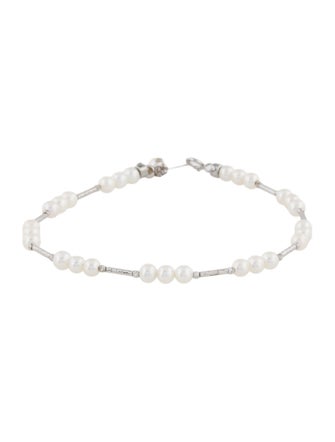 Bracelet 18K Pearl Station Bracelet
