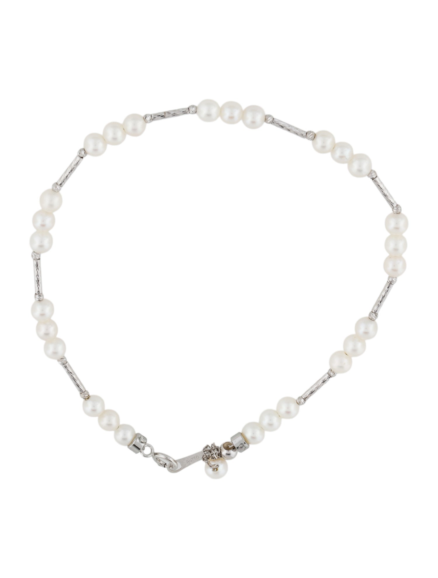 Bracelet 18K Pearl Station Bracelet