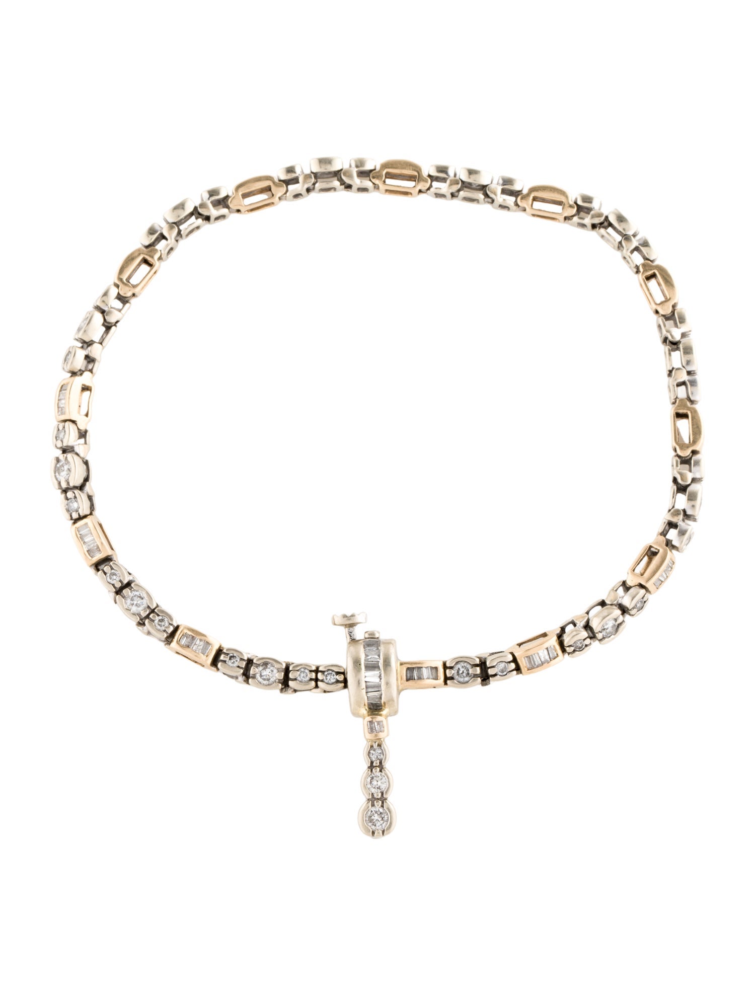 Bracelet Two-Tone 2.25ctw Diamond Link Bracelet