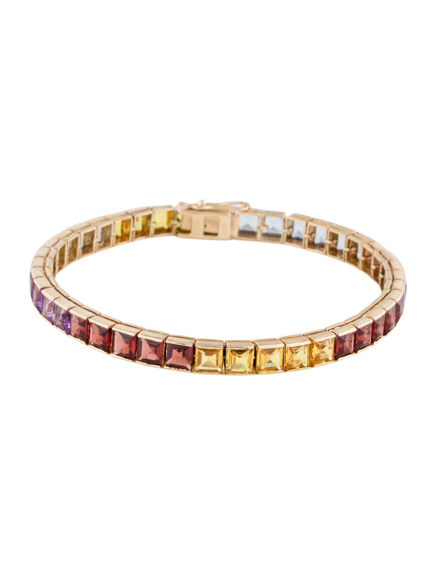 Bracelet 14K Multistone Tennis