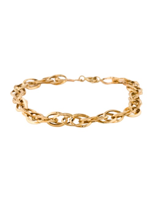 Bracelet 18K Crumpled Chain Link Bracelet