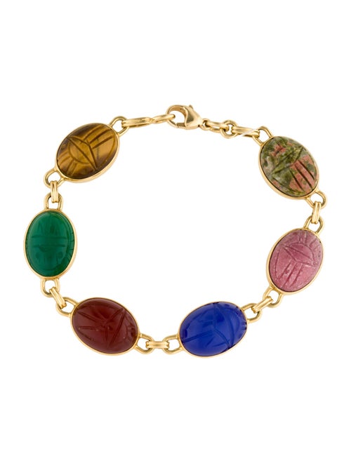 Bracelet 18K Multistone Link Bracelet