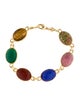 Bracelet 18K Multistone Link Bracelet