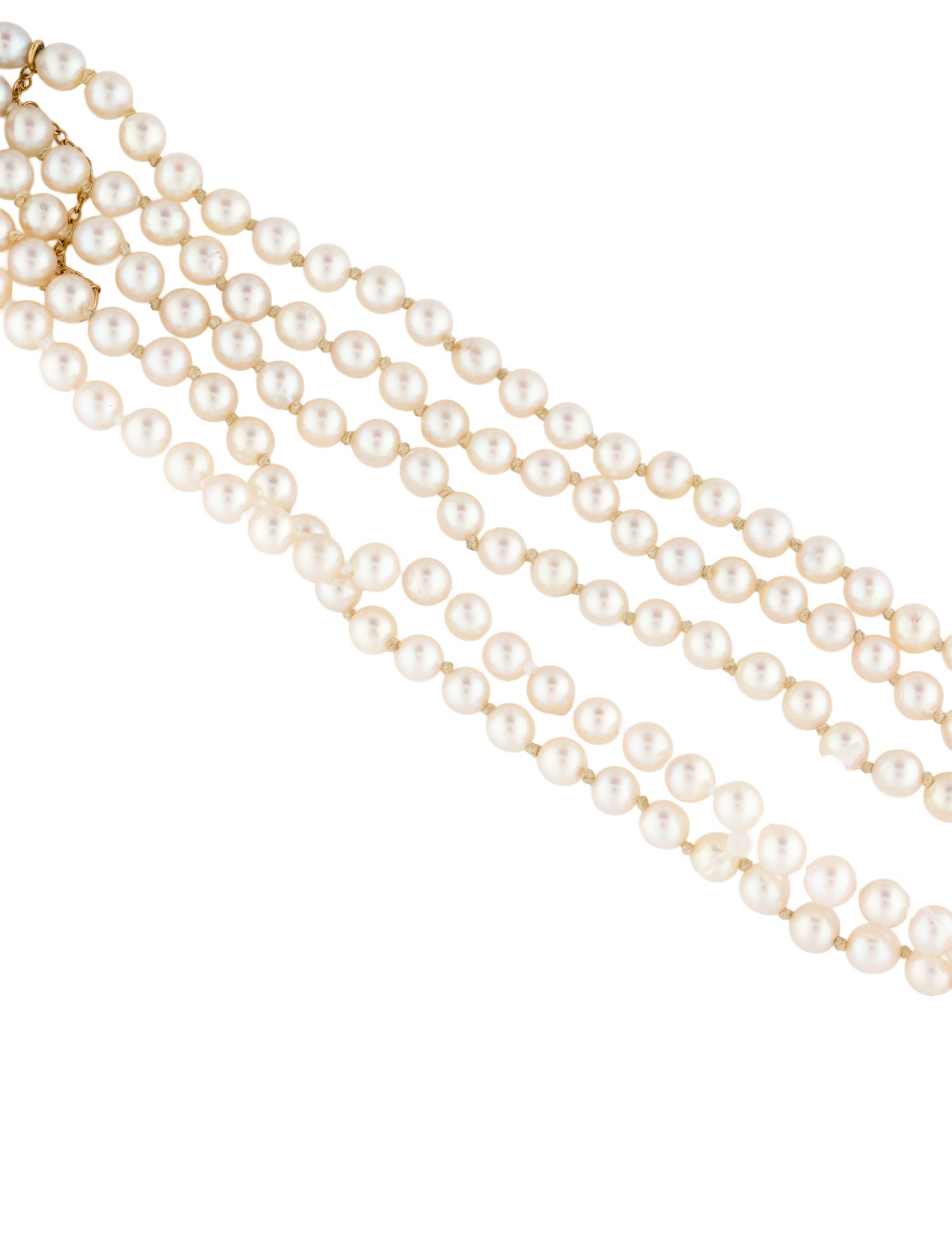 Bracelet 14K Pearl & Ruby Multistrand Bracelet