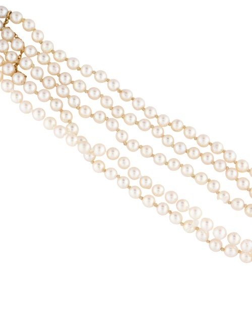 Bracelet 14K Pearl & Ruby Multistrand Bracelet