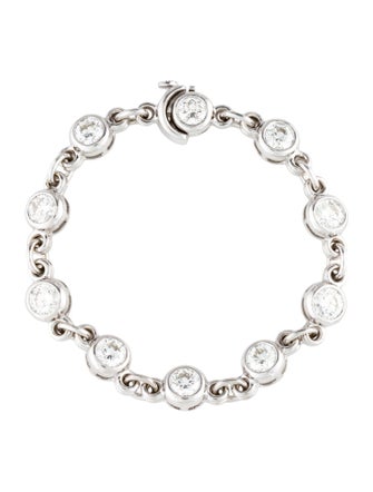 Bracelet  18K 8.00ctw Diamond Station Bracelet