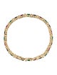 Bracelet 14K Ruby, Emerald, Sapphire & Diamond Link Bracelet