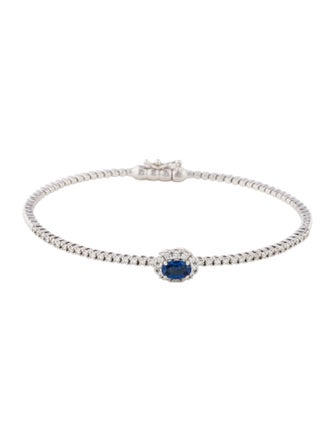 Bracelet 18K Tanzanite & Diamond Cuff Bracelet