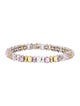 Bracelet 14K Sapphire & Diamond Link Bracelet
