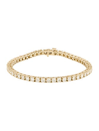 Bracelet 14K 6.50ctw Diamond Tennis Link Bracelet