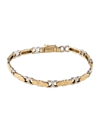 Bracelet 14K Two-Tone Link Bracelet
