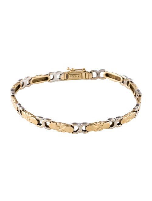 Bracelet 14K Two-Tone Link Bracelet