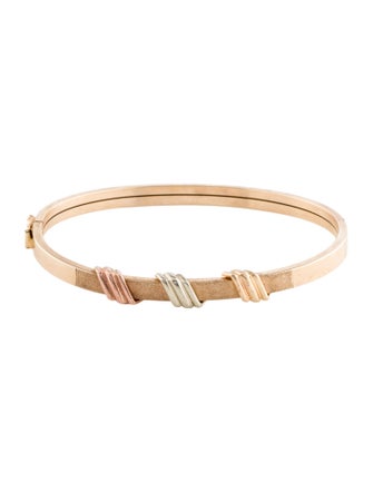 Bracelet 10K Textured Bangle