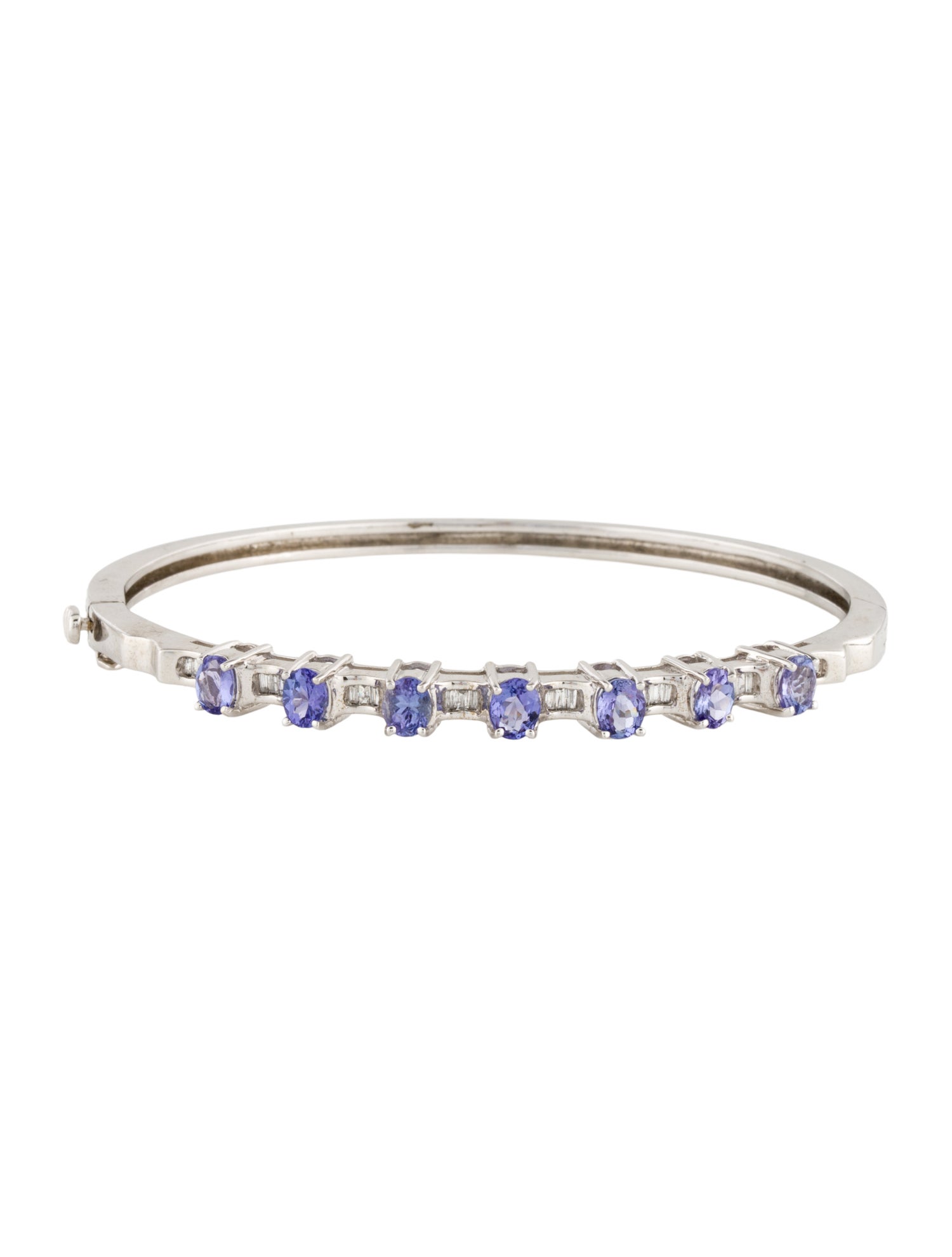 Bracelet 14K Tanzanite & Diamond Bangle