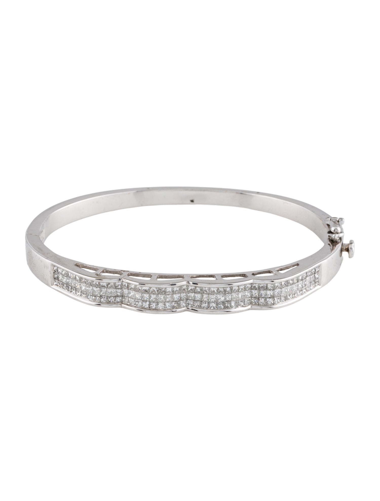 Bracelet 14K 3.30ctw Diamond Hinged Bangle