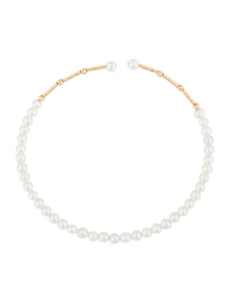 Bracelet 18K Pearl Textured Cuff Bracelet