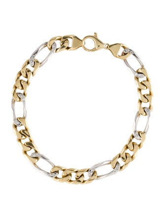 Bracelet 14K Diamond Chain Link Bracelet