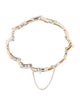 Bracelet Two-Tone 12.39ctw Sapphire & Diamond Tennis Link Bracelet