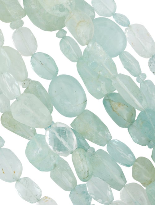 Bracelet 18K Aquamarine Beaded Bracelet