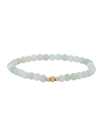 Bracelet 14K Jadeite Bead Bracelet