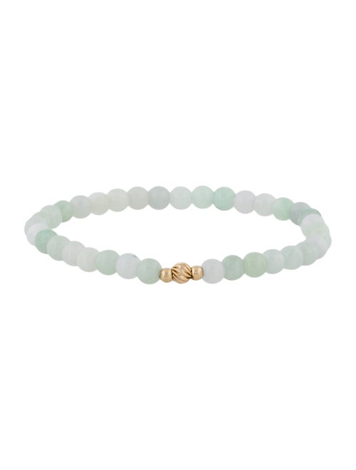 Bracelet 14K Jadeite Bead Bracelet