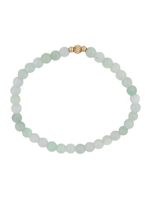 Bracelet 14K Jadeite Bead Bracelet