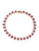 Bracelet 10K 3.94ct Fracture Filled Ruby Bracelet