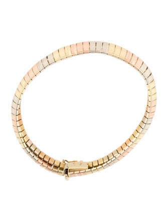 Bracelet 14K Tri-Color Link Bracelet