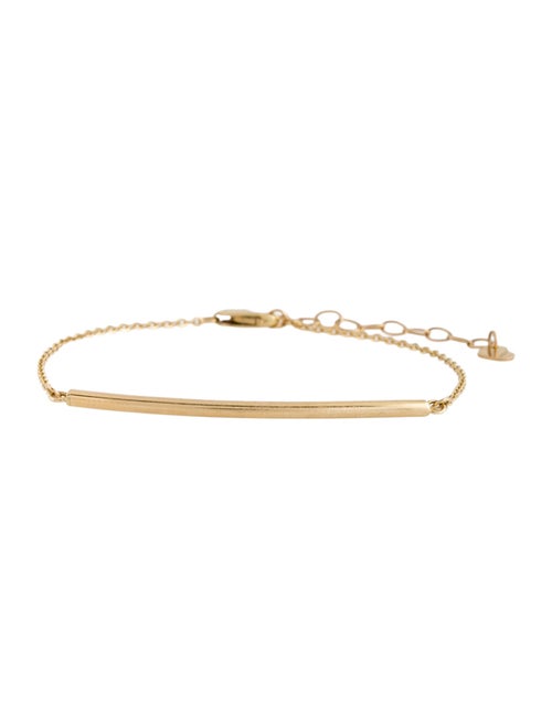 Bracelet 14K Curved Bar Station