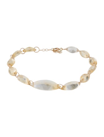 Bracelet 14K Citrine Link Bracelet